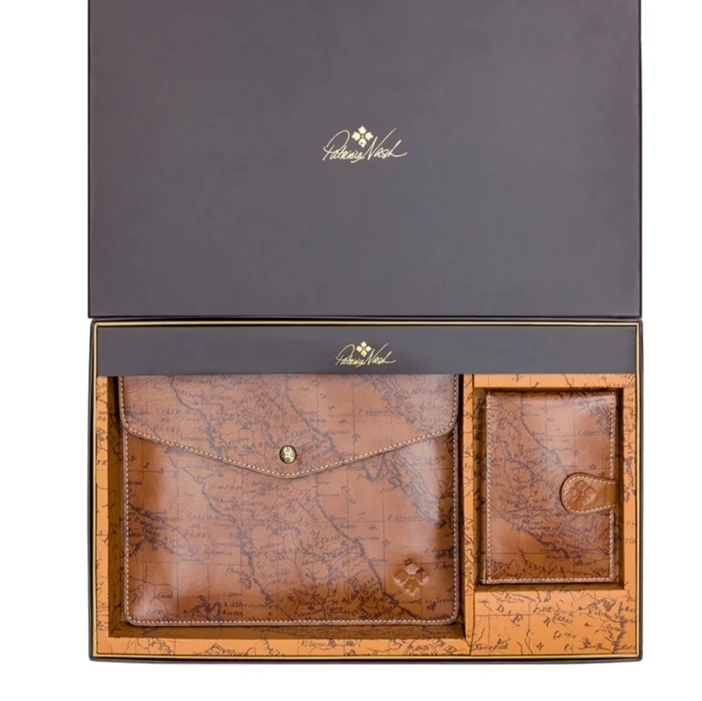 PATRICIA NASH RIOT RUST  UNISEX‎ GIFT SET MIDI CASE & PASSPORT